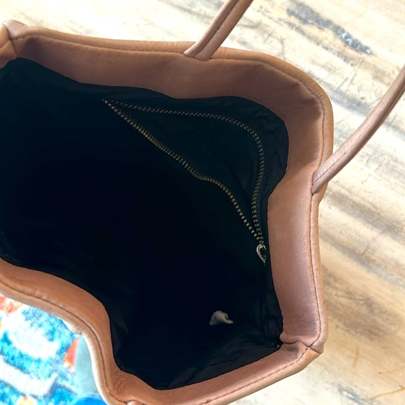 BAGGU Pink Suede Tote - Picture 6 of 9